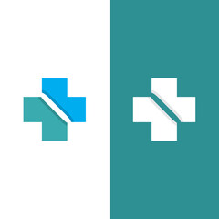 Health medical logo template vector