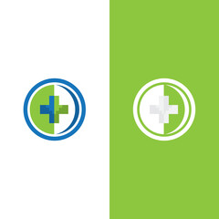 Fototapeta premium Health medical logo template vector