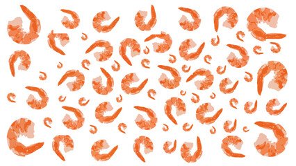 Tasty shrimp signage good for your multimedia content design vector or background