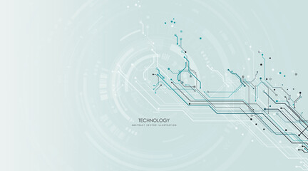 Circuit board   futuristic  technological processes  digital technology background  vector illustration  