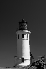 Anacapa Lighthouse Black And White