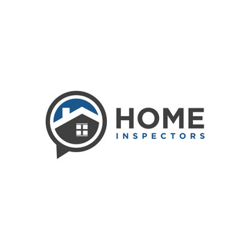 Home Inspector Real Estate Vector Logo