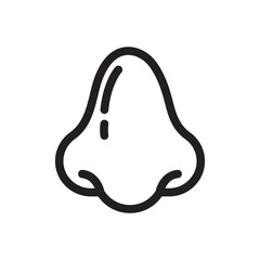 Nose icon. Runny nose The concept of care for patients with viral fever