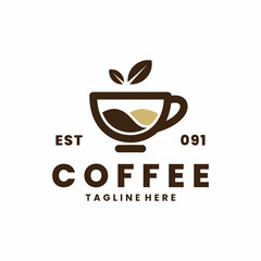 cup logo, coffee logo, tea logo, cafe logo