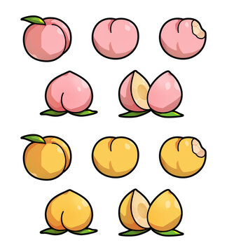 桃 イラスト Images Browse 3 423 Stock Photos Vectors And Video Adobe Stock
