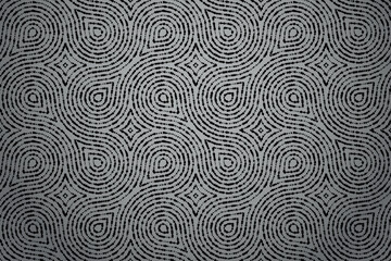 Fototapeta premium The geometric pattern with wavy lines. Seamless vector background. Black and gray texture. Simple lattice graphic design