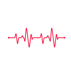 Heartbeat graph vector set Concept of helping patients and exercising for health.