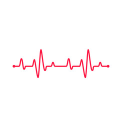 Heartbeat graph vector set Concept of helping patients and exercising for health.