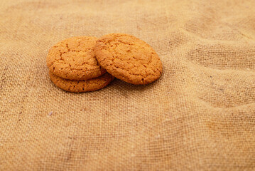 Cookies with chocolate.