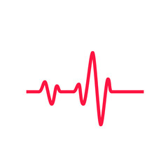 Heartbeat graph vector set Concept of helping patients and exercising for health.