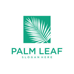 Palm Leaf Logo Design