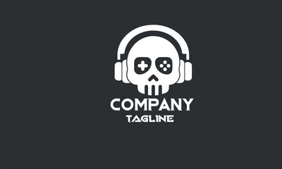 minimal game logo design template