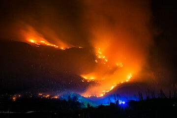 plano general incendio forestal denoche con bomberos