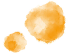 Colorful watercolor blobs drops brush hand painting illustration