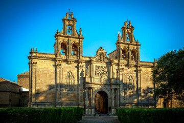 Renaissance facade of the Basilica of Santa María de los Reales Alcázares in Úbeda, Jaén,...