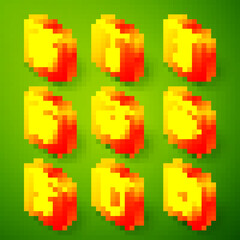 Set line Leather, Awl tool, Yarn, Needle bed and needles, Layers clothing textile, Electric iron, Scissors and Textile fabric roll icon. Vector