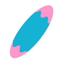 Watermelon and ice cream vector Helps to relax in summer Beach trip concept.