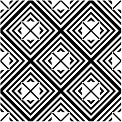 Design seamless monochrome geometric pattern. Abstract background. Vector art.Perfect for site backdrop, wrapping paper, wallpaper, textile and surface design. 