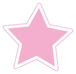 cute pastel color little star decoration