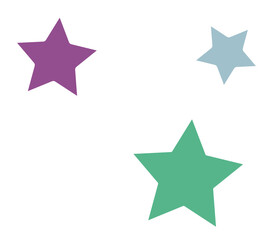 Obraz premium cute pastel color little star decoration