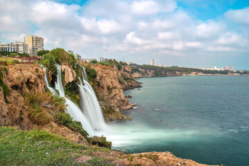 The Lower Düden Waterfall in Antalya