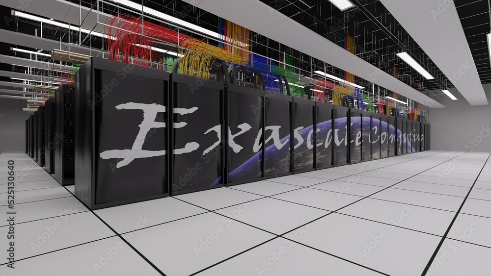 Poster exascale computer in a datacenter