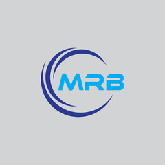 MRB letter logo design on WHITE background. MRB creative initials letter logo concept. MRB letter design