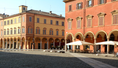 Piazza Roma and the Military Academy in Modena in Emilia-Romagna. It is known for its balsamic...