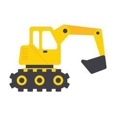 Vector Automobile Building Construction Machinery Toys for boys Isolated on background. - obrazy, fototapety, plakaty