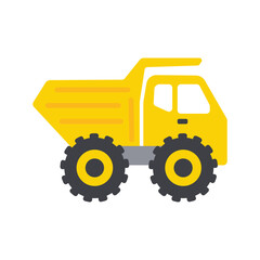 Fototapeta premium Vector Automobile Building Construction Machinery Toys for boys Isolated on background.