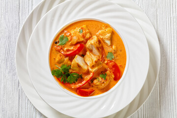 Fish Stew cooked with coconut milk and veggies