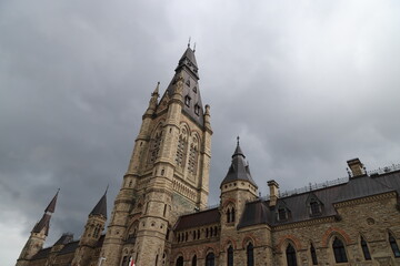 Fototapeta na wymiar Parliament Hill West Block, Ottawa