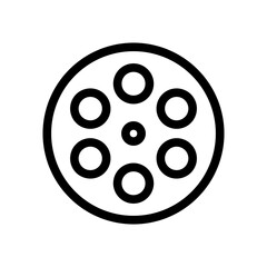 cinema, film strip icon vector illustration logo template for many purpose. Isolated on white background.