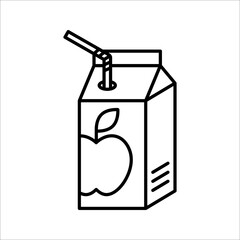 fresh juice icon, juice and orange, vector illustration on white background