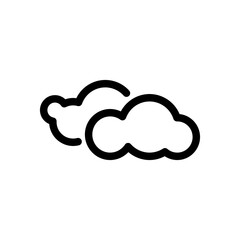 cloud icon vector illustration logo template for many purpose. Isolated on white background.