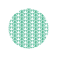 Circle line background pattern For the design of the keychain Isolated on white background