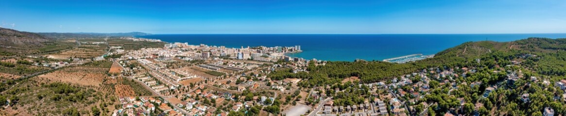 Fototapeta na wymiar Panorama of Oropesa del Mar, Spain
