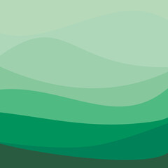 illustration of a green landscape