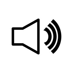 sound icon vector illustration logo template for many purpose. Isolated on white background.