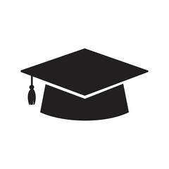 Vector Graduation Hat Collection For students who graduate Isolated on white background