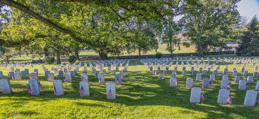 Graves at Gettysburg National Memorial