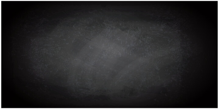 Empty blackboard with chalk traces