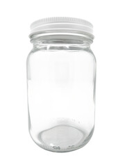 Frasco de vidrio tapa blanca 235 ml, conservas