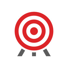 archery target flat icon vector isolated on white background