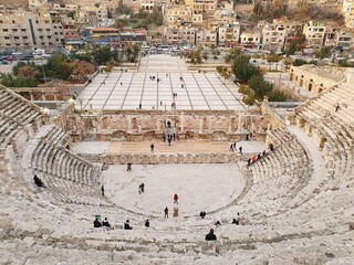 roman amphitheater in Jordan