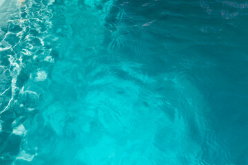 Fototapeta na wymiar pool water texture. blue water. background 