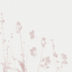 Delicate watercolor botanical digital paper floral background in soft basic nude beige tones - 525148466