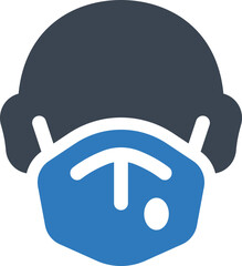 Medical mask icon