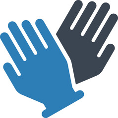 Hand gloves icon