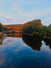 Besançon, August 2022 - Visit the beautiful city of Besançon at dusk with a sunset	